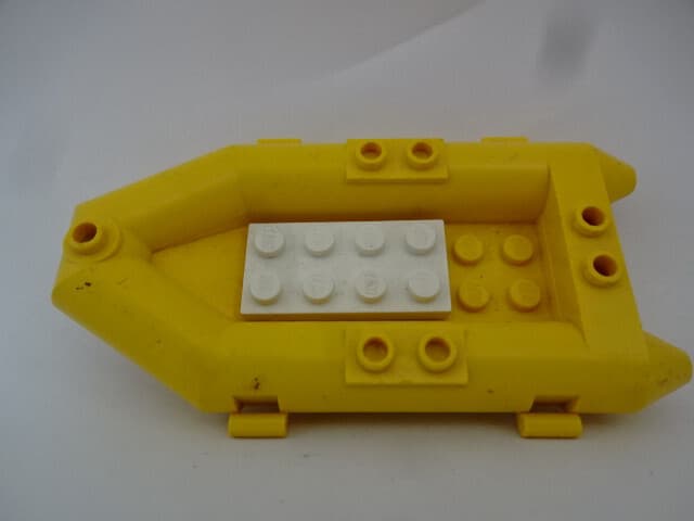 Listing photo for Lego / Playmobil / Yellow Inflatable Boat - Approx 80mm Long